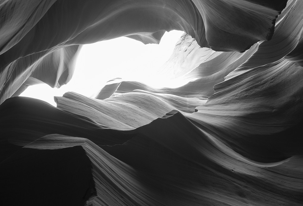 Antelope Canyon B/W #2 Photography Art | Kit Noble Photography