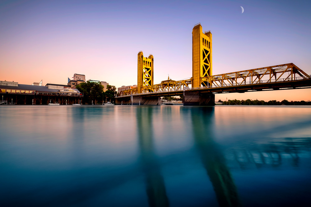 The surreal, Sacramento Tower Bridge