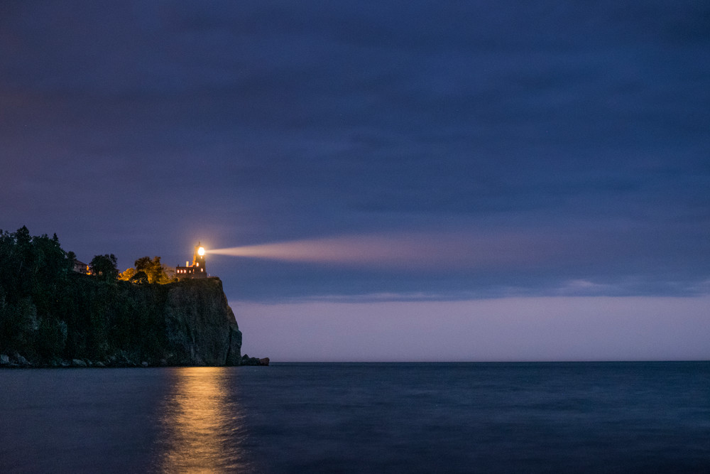 A Light In The Night, Split Rock Lighthouse, Lake Superior Photography Art | John Gregor Photography