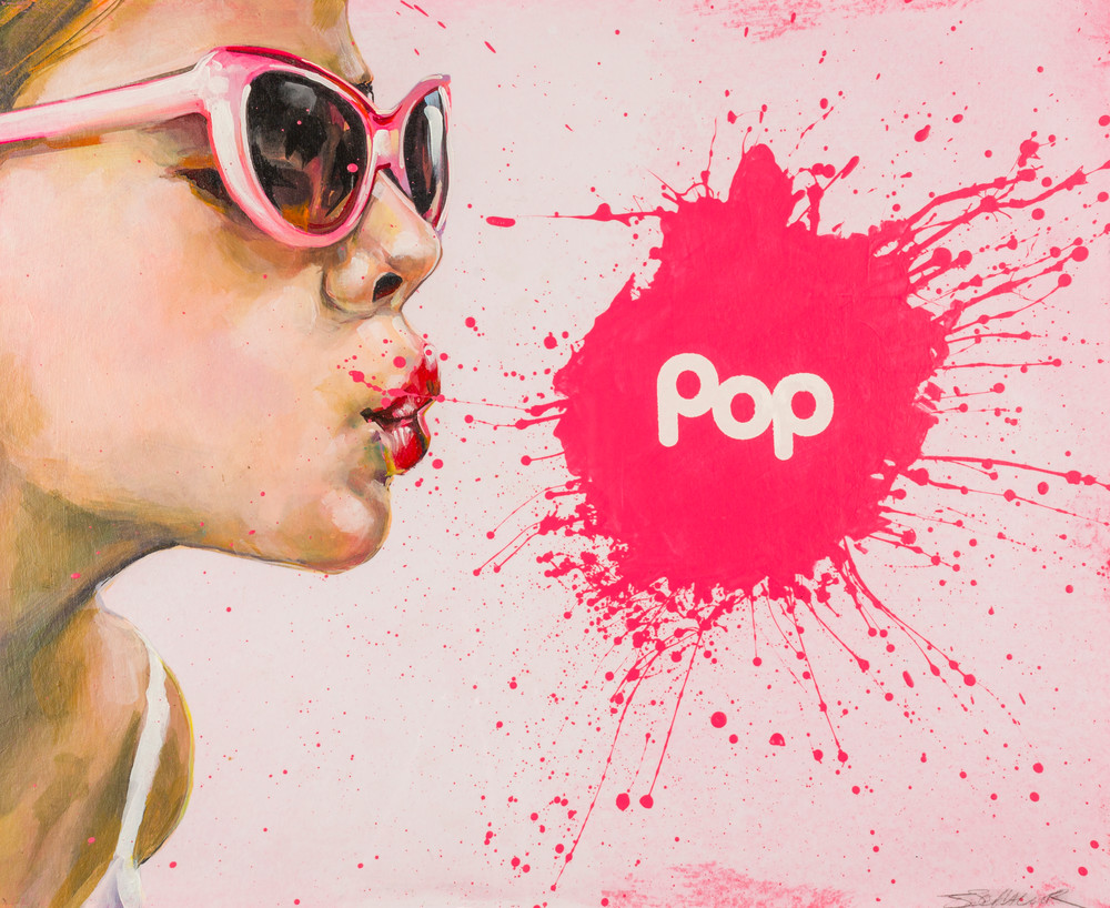 Busted Pop   Pink Glasses Art | Jeff Schaller