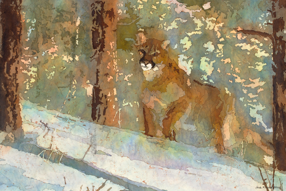 Lion In Winter Art | Linda Renaud Art