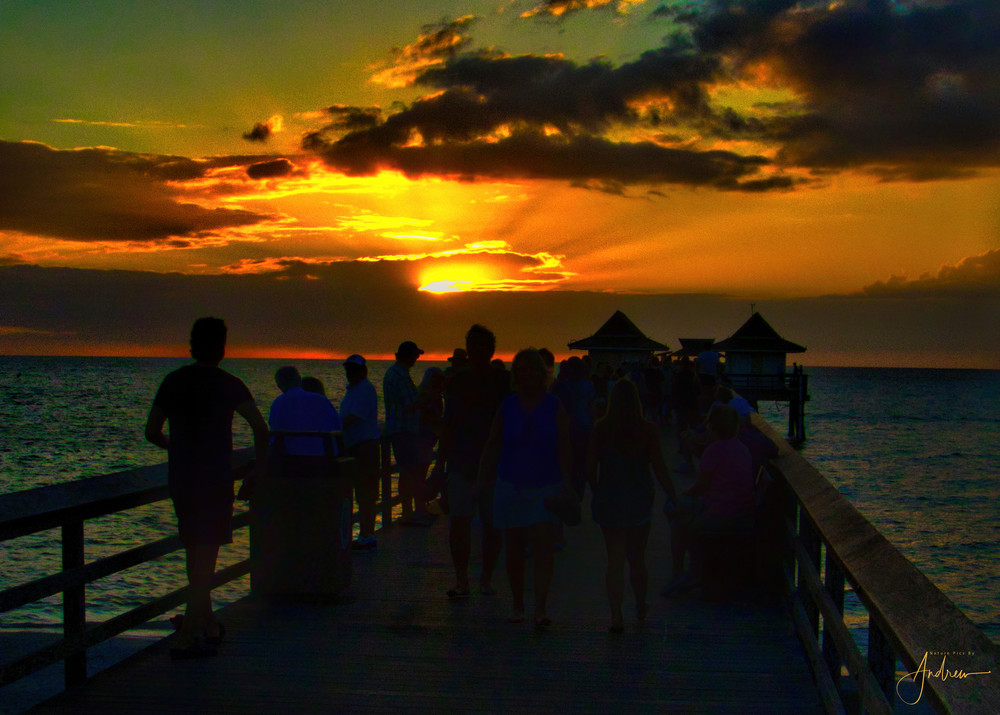 1 5 22 Landscapes  Sunset At Naples Pier Photography Art | Nature Pics By Andrew