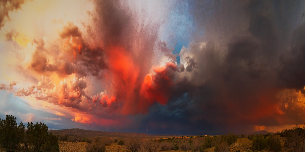 Storm Clouds, painterly, Cochiti Lake NM