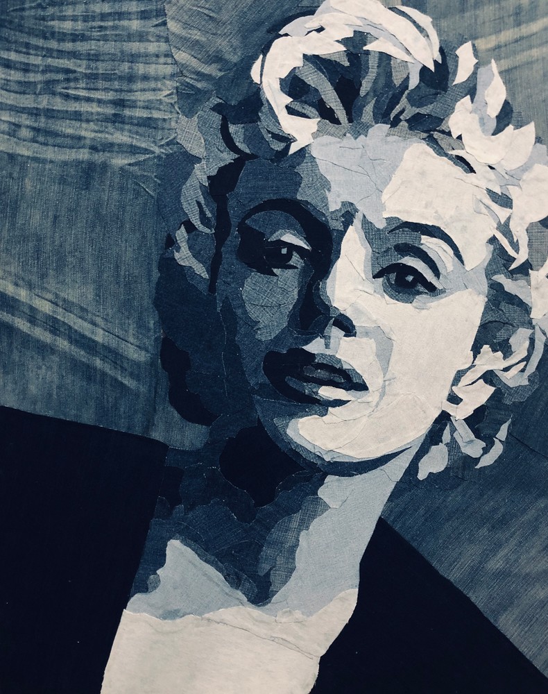 Marilyn Monroe In Denim Art | Kathy Saucier Art