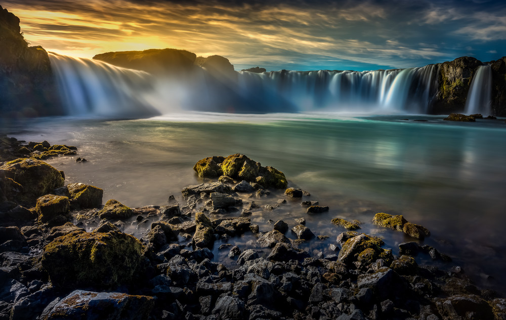 Goðafoss, Waterfall, 
