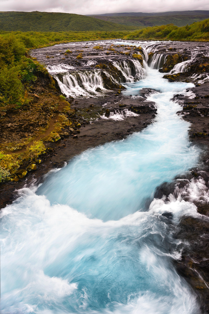 Bruarfoss Waterfall Photography Art | nancyney
