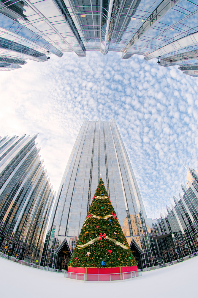 Fishy Christmas Ppg Tree Pittsburgh Ice Clouds Photography Art | JP Diroll Photography