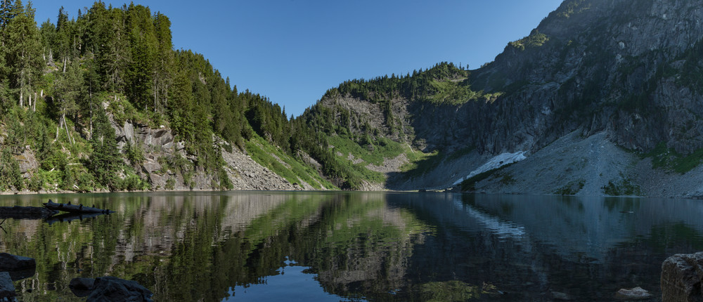 Lake Serene Pano Photography Art | Call of the Mountains Photography
