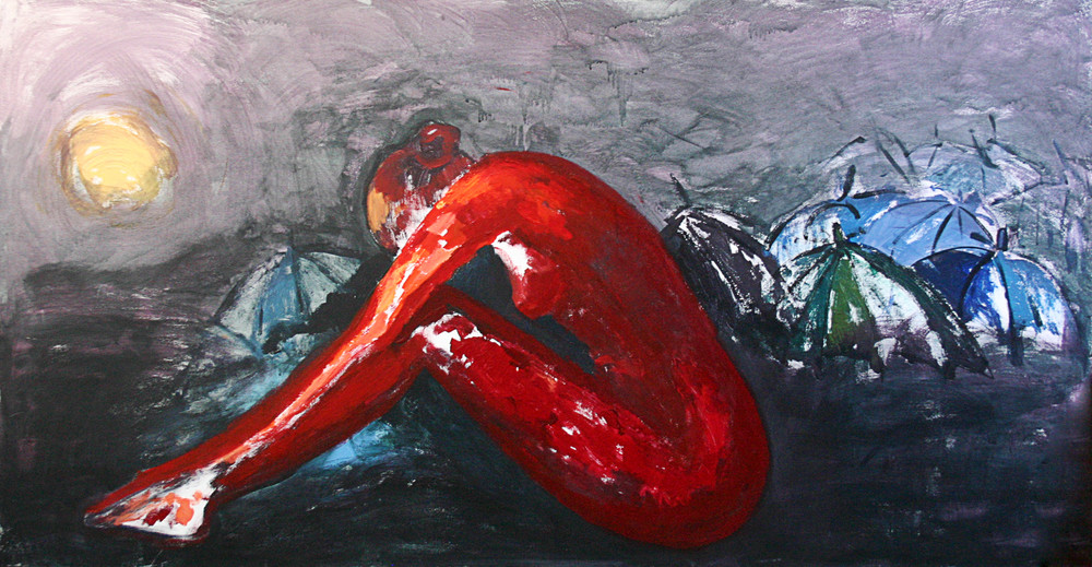 Red Angst Art | Merita Jaha Fine Art
