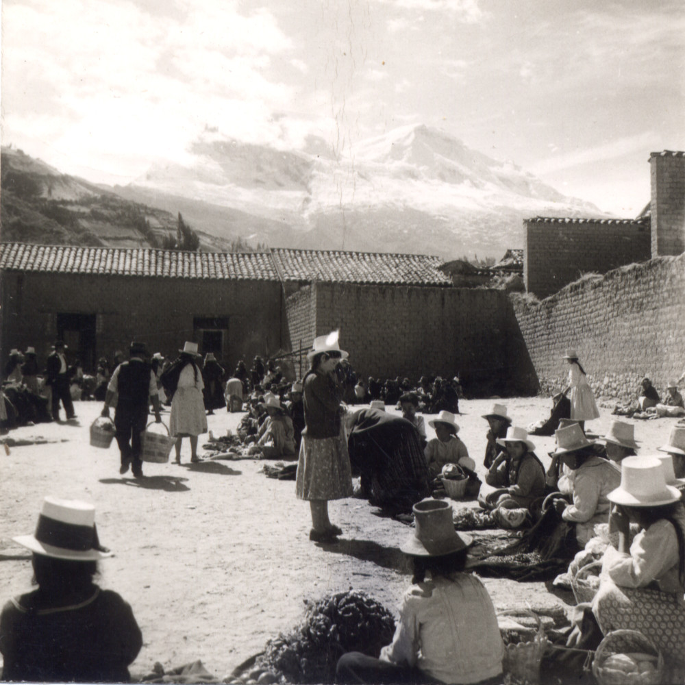 Village Gathering in the Andes Mountains