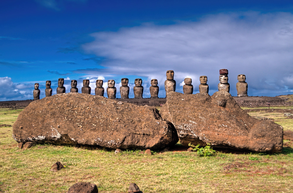 Fallen Moai Of Ahu Tongariki Photography Art | zoeimagery.XYZ