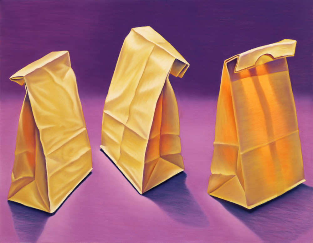 Glowing Lunch Bags Art | Gema Lopez Fine Arts