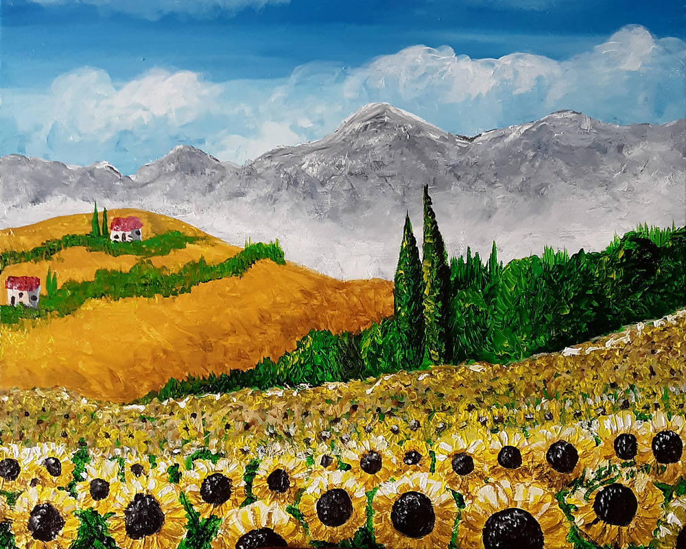 Sicilian Sunflowers Art | keithpiccolo