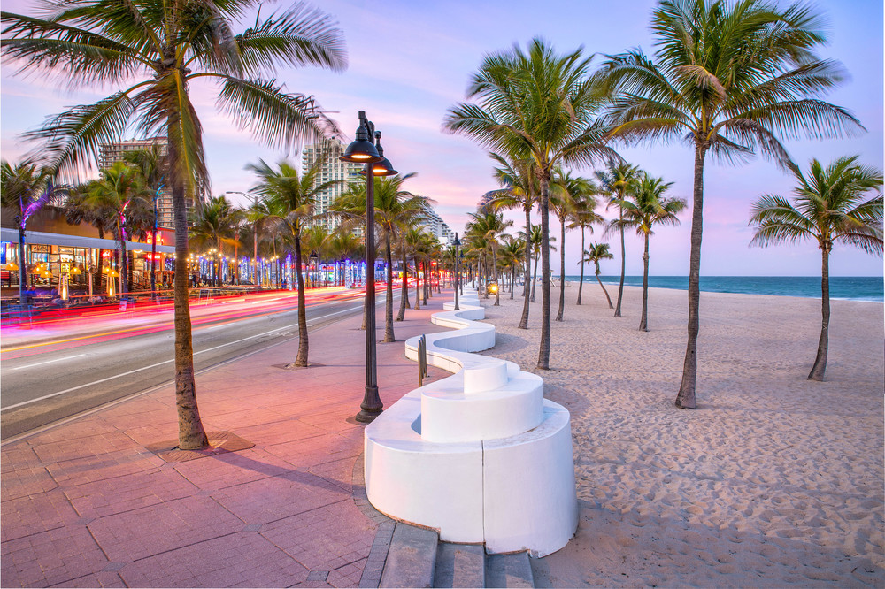 Fort Lauderdale Beach Twilight  Photography Art | lawrencemansell