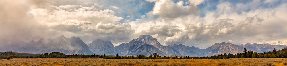 snow strom in the Grand Tetons mountains