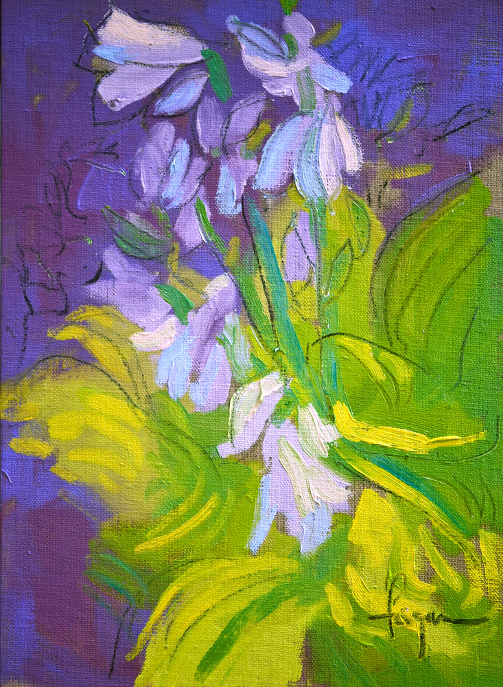 Hosta Painting, Print for Powder Room, Bedroom by Dorothy Fagan