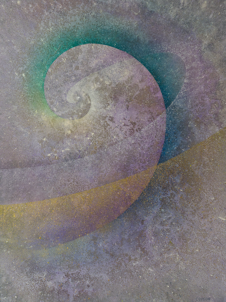 Triple Spiral - Giclee reproduction of artwork by David Copson
