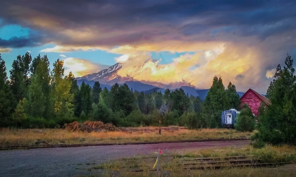 Mounta Shasta From Mc Cloud #2 Art | Patrick Cosgrove Art and Photography