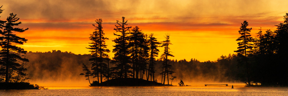 1st Lake Island Sunrise Panoramic Photography Art | Kurt Gardner Photography Gallery