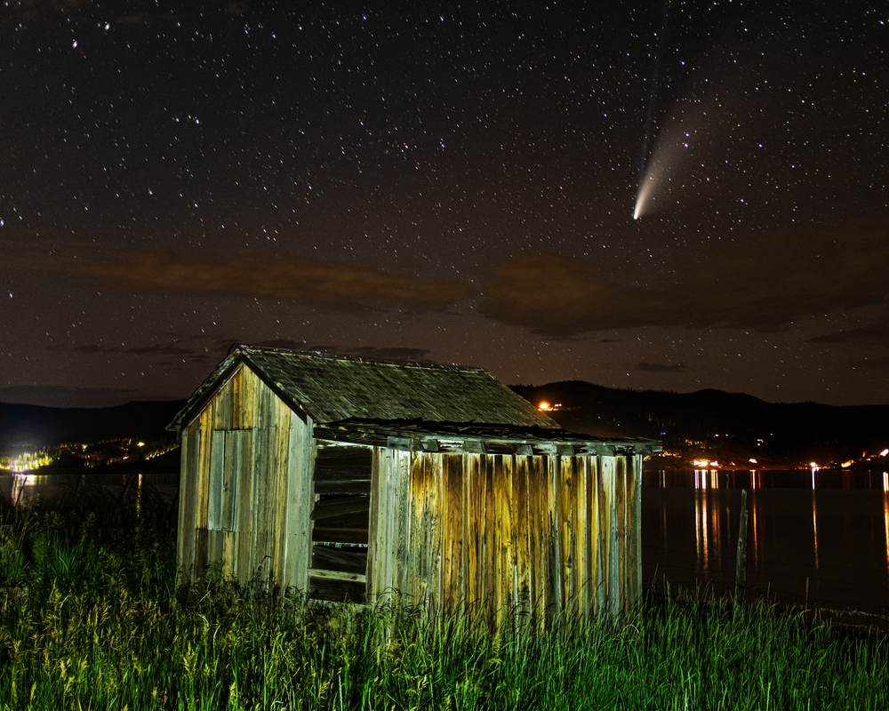Neowise And The Shed Photography Art | Craig Primas Photography