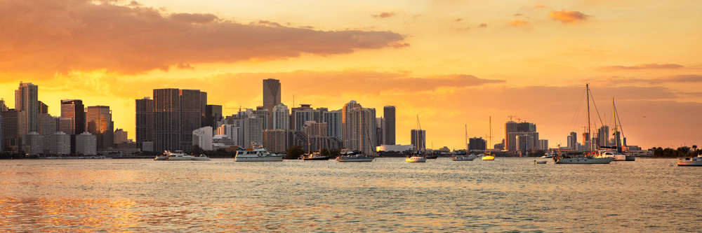Miami Sunset  Photography Art | lawrencemansell