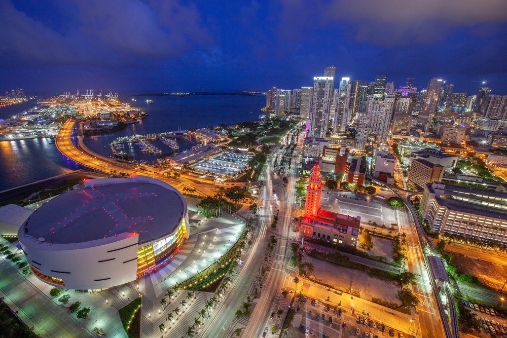 Downtown Miami Aerial  Photography Art | lawrencemansell