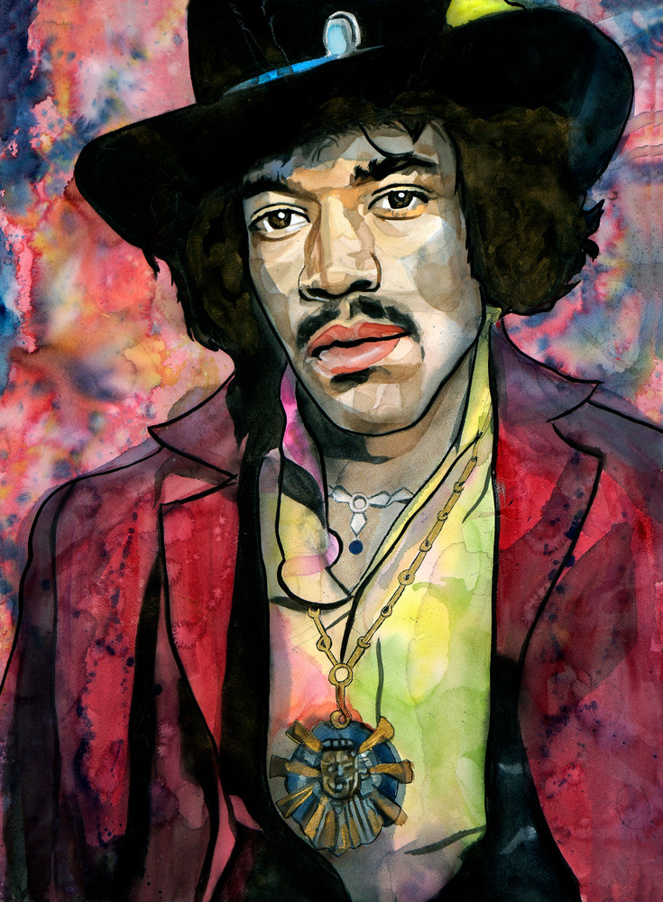 Jimi Hendrix   Lf Art | William K. Stidham - heART Art