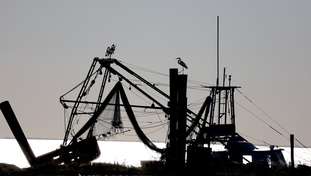Shrimp Boat Silhouette Photography Art | Stinky Mud Photography