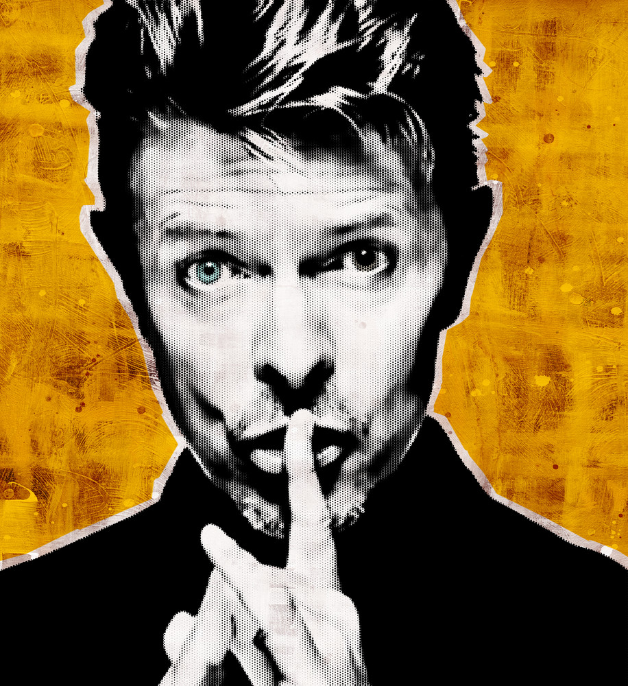 David Bowie 24"x36" Canvas Art Print
