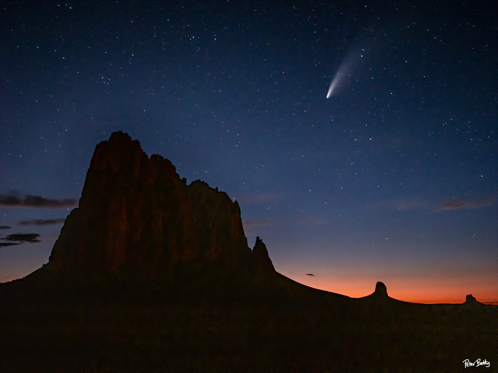Comet Over Shiprock I Photography Art | Peter Batty Photography