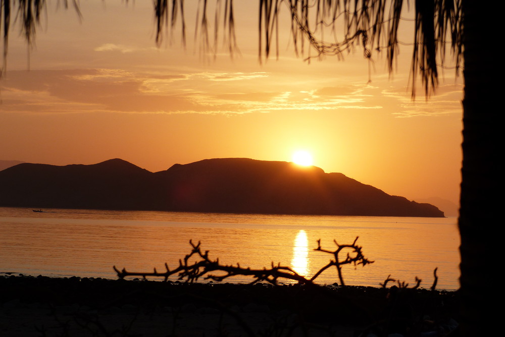 Baja Califonia Palapa Sunrise Photography Art | Christopher Scott Photography