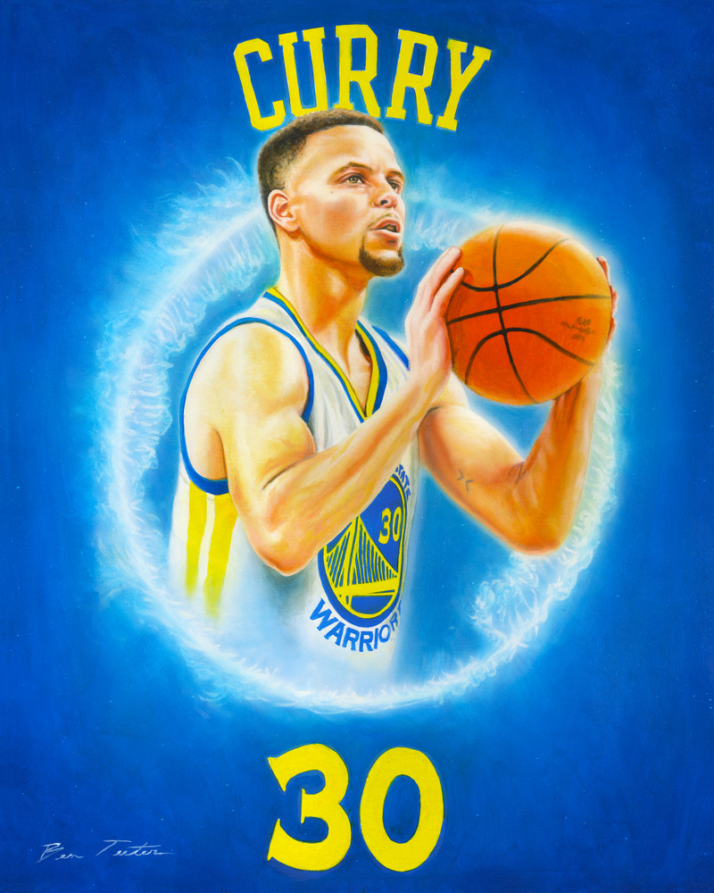 Buy Stephen Curry basketball Player drawing print & Poster Online in India  