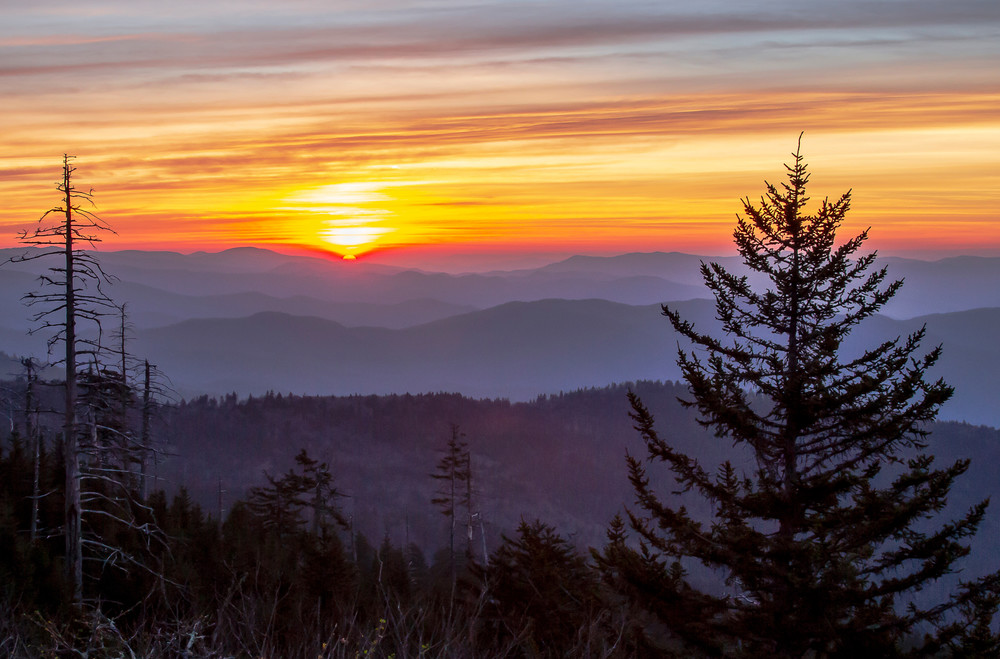 Smoky Mountain Sunrise  Photography Art | Nelson Rudiak Photography 