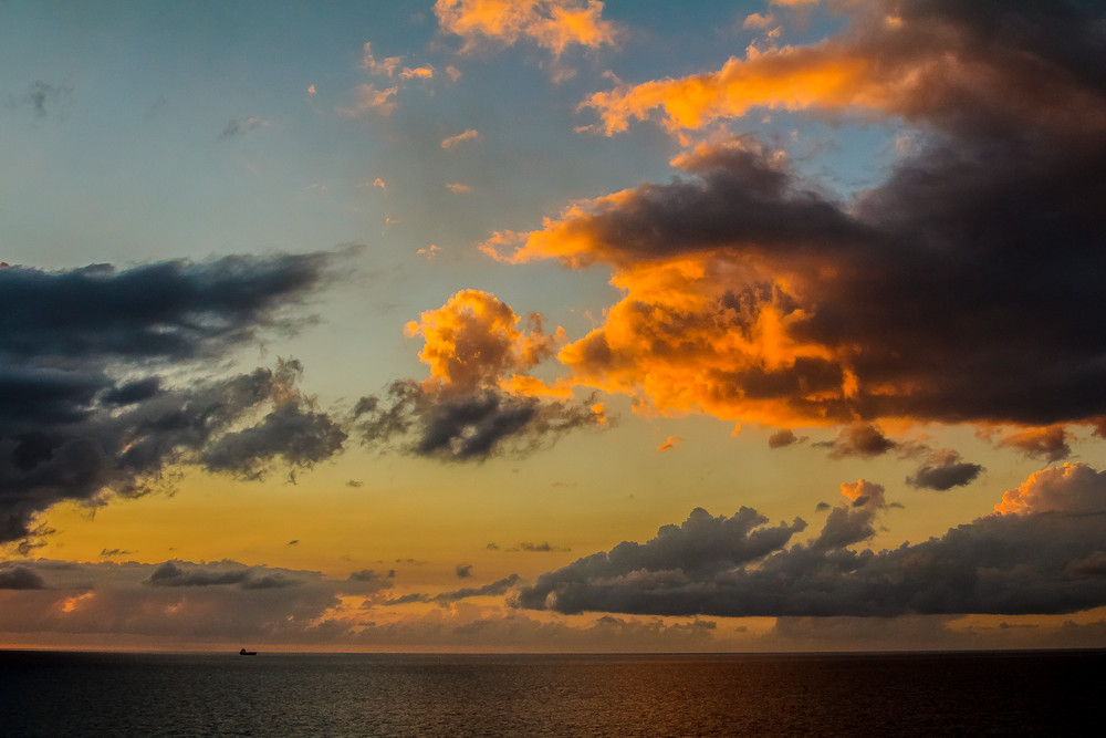 Bahama Sunset At Sea Photography Art | Nelson Rudiak Photography 