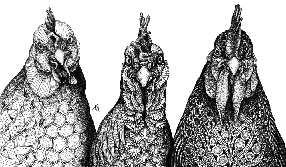 Birds Of A Feather Art | Kristin Moger "Seriously Fun Art"