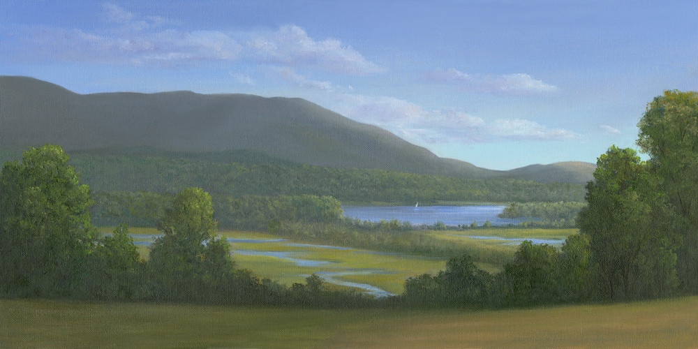 *View Of The Hudson River And Tivoli Marshes From Blithewood, Bard Art | Tarryl Fine Art