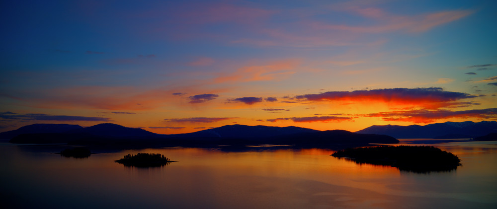 7B-Photography - Sandpoint Photography Tangerine Dream Sunset on Lake Pend Oreille in Hope Idaho
