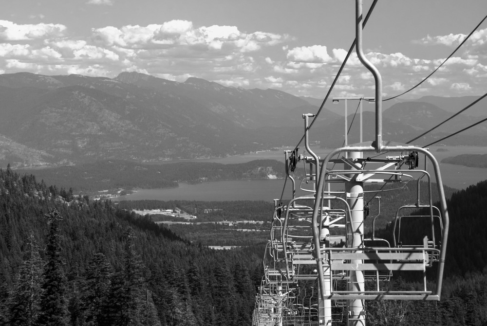7B-Photography - Sandpoint Photography Vintage Musical Descent Lake Pend Oreille View from Schweitzer by 7B Photography