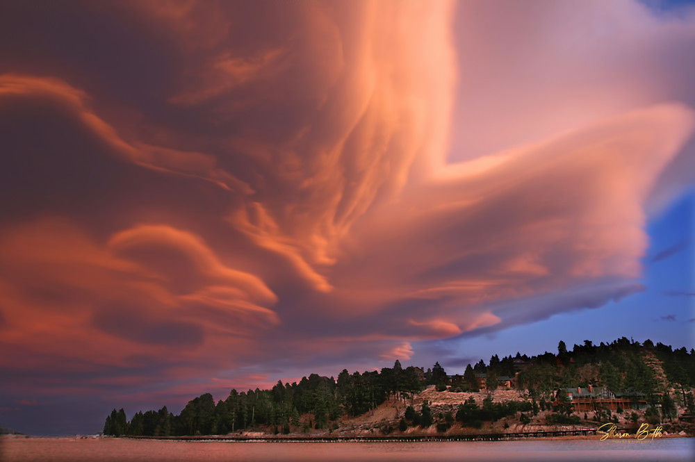 Big Bear Lake Storm Coming Art | Sharon Beth 