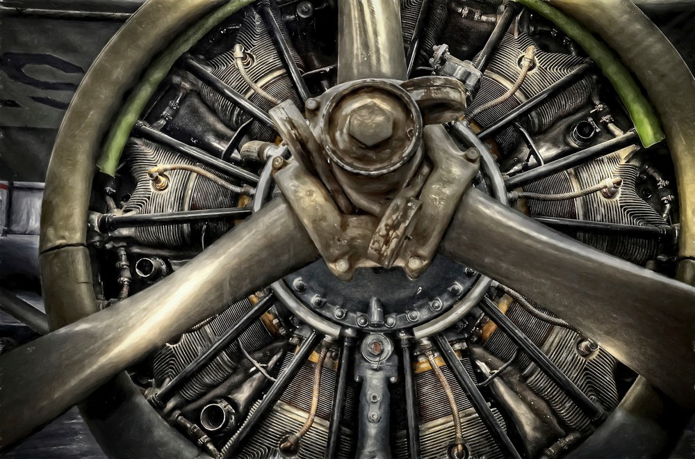 Army Airplane Engine Photography Art | Ken Smith Gallery