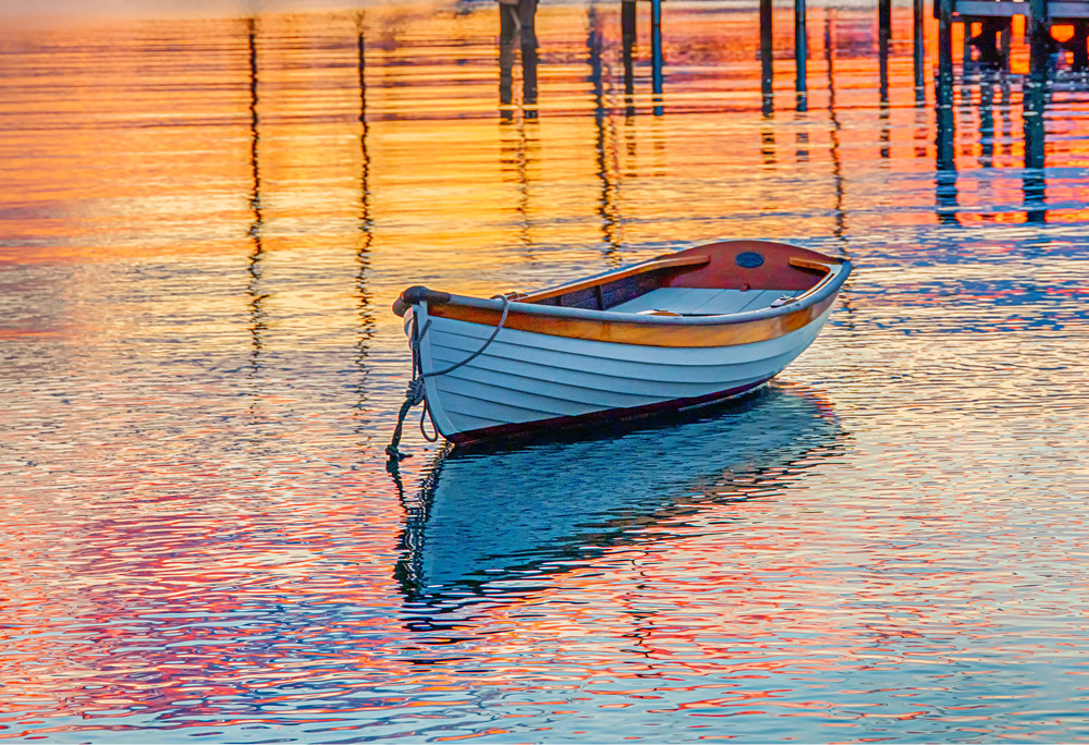 Harbor Boat Reflections Art | Michael Blanchard Inspirational Photography - Crossroads Gallery