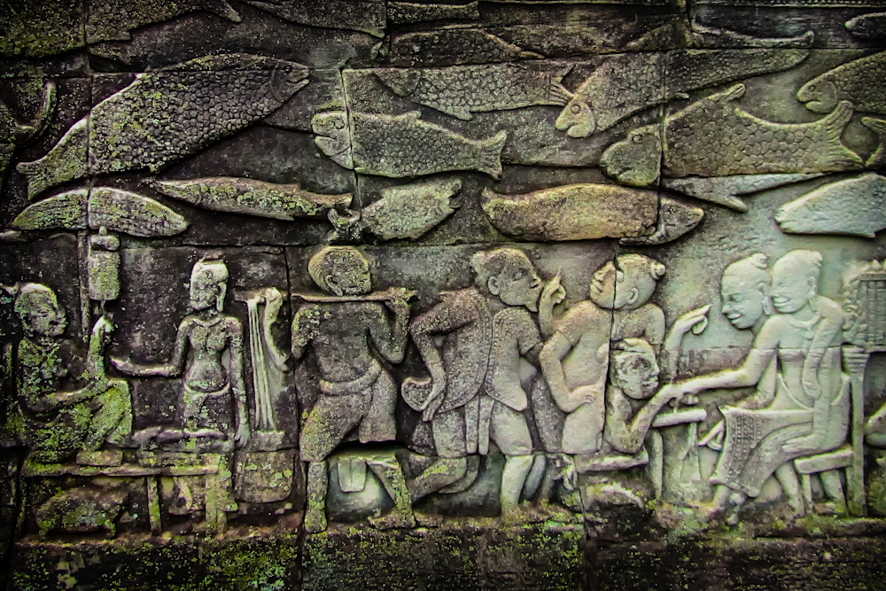 Angkor Wat Fresco Photography Art | martinalpert.com
