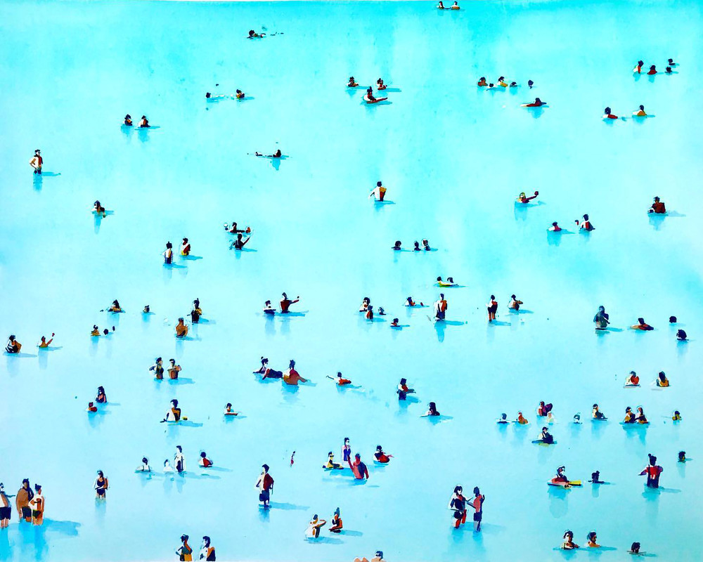 Beach People 1 Art | Steven Dragan Fine Art