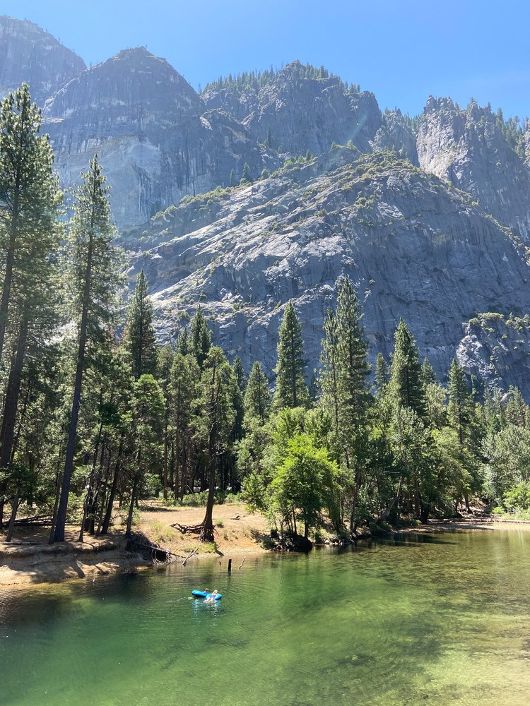 Swimming In Yosemite National Park Art | Coat Of Many Colors