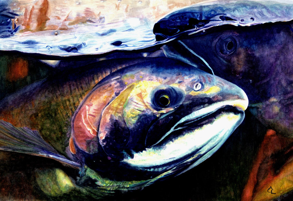Coho Salmon   "Our World" Art | Gossamer Lane Fine Art