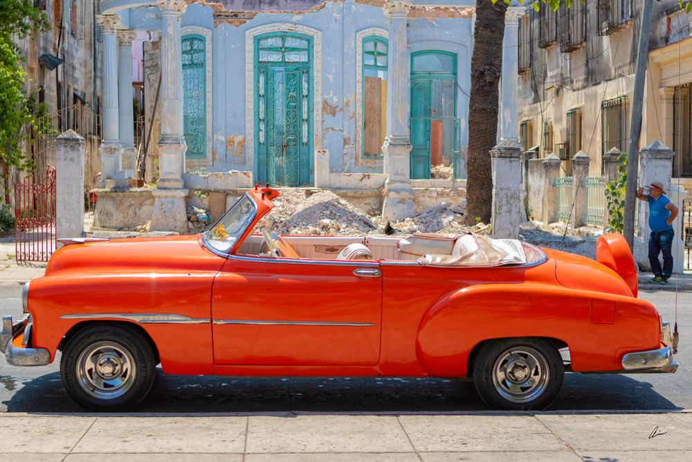 Taxi W AI Ting In Old Havana, Cuba Photography Art | Audia Art