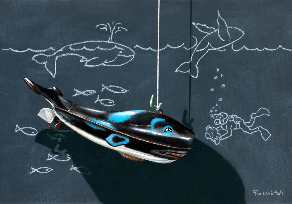 Whale Watching Art | Richard Hall Fine Art