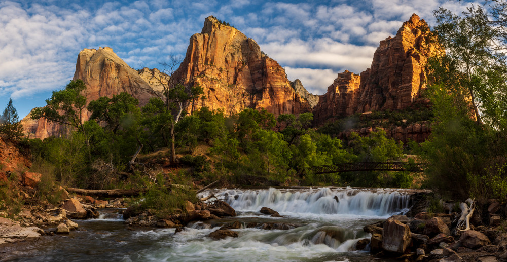 Virgin River Cascade Photography Art | Majestic Mountain Photos