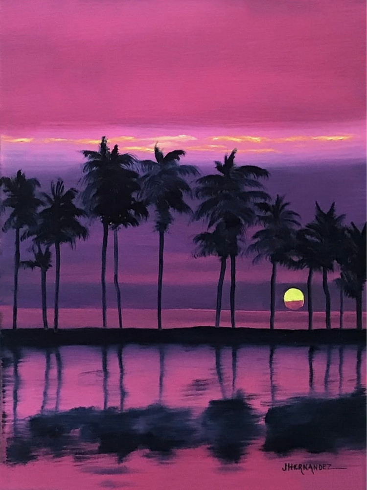 Magenta Sunset Print Art | jerryhernandez