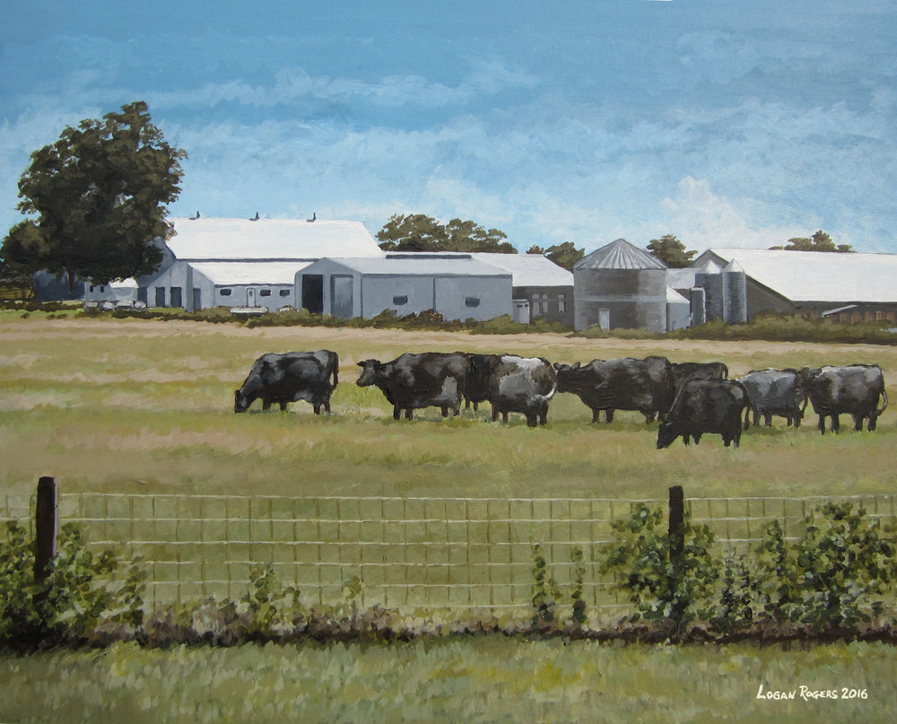 Farm With Cows, 2016 Art | Logan Rogers